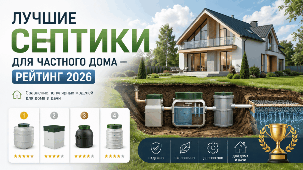 Лучшие септики для частного дома: рейтинг 2026 года